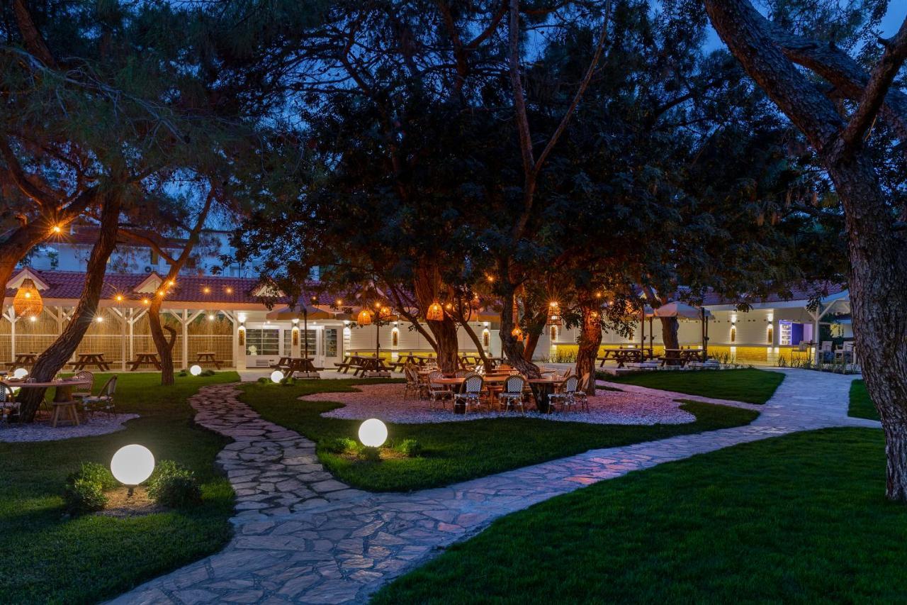 马蒂美亚酒店 特基罗瓦 外观 照片 The garden of the hotel